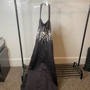 Black Halter Prom Dress